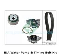 INA Pompa Acqua & Kit Cinghia Distribuzione (Motore,Raffreddamento) - 530 0258