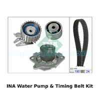 INA Pompa Acqua & Kit Cinghia Distribuzione (Motore,Raffreddamento) - 530 0620