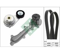 INA Pompa acqua + Kit cinghia Poly V INA529 0121 30