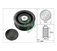 INA Rullo Guida Cinghia Poly V Per BMW Z4 Roadster 3.0I 2.2I 2.5I