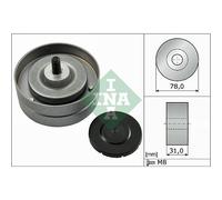 INA Rullo Guida Cinghia Poly V Per VW Phaeton 4.2 V8 4motion Audi