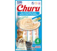 INABA Cat Churu Pure - tonno e capasanta 4 x (4 x 14 g)