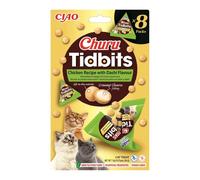 INABA Cat Churu Tidbits Chicken Recipe with Dashi Flavor 8x12g delicati bocconcini morbidi e cremosi al pollo con brodo dashi per gatti