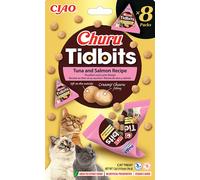 INABA Cat Churu Tidbits - tonno e salmone 8x12g
