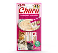 Inaba Cat Ciao Churu snack cremosa - tonno, gamberetti 4 x (4 x 14 g)