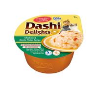 INABA GATTO DASHI DELIGHTS ADULTO RICETTA POLLO & FIOCCHI DI BONITO CUP 70 GR