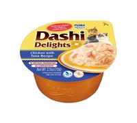 Inaba Cat Dashi Delights cibo umido per gatti - pollo, tonno 4 x 70 g