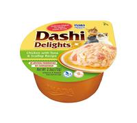 Inaba Cat Dashi Delights cibo umido per gatti - pollo, tonno, capesante 4 x 70 g