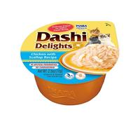 Inaba DASHI cibo complementare per gatti - brodo aromatizzato al pollo e capesante 70 g