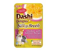 INABA Cat Dashi Delights Silky Broth Pollo e salmone 40g