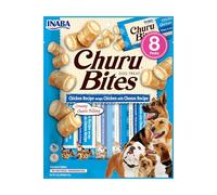 INABA Churu Bites Snack per Cani, Bocconcini di Pollo e Formaggio - 1 Pack (8 Stick x 12gr) - Premietti per Cane Morbidi e Deliziosi - Cibo per Cani Senza Conservanti o Coloranti Artificiali