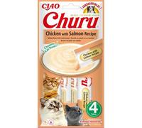 INABA Churu bocconcino per gatti al pollo e salmone 4x14g