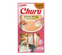 INABA Churu Cat Salmon 4x14g crema snack per gatti al gusto di salmone