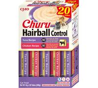 INABA Churu Hairball Snack Gatti per Prevenire le Palle di Pelo - Gusti Tonno e