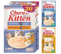 INABA Churu Kitten snack cremosi gattini pollo tonno senza cereali 20x14g
