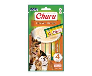 INABA Churu Liquid Dog Treats Crema Con Pollo - 56 g
