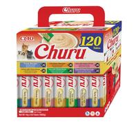 INABA Churu Snack per Gatti Cremoso al Pollo e Tonno - 120 Stick x 14g - Cibo per Gatti da Leccare, Sano e Delizioso - Snack Gatto Senza Conservanti o Coloranti Artificiali, Grain-Free