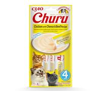 INABA Churu Chicken with cheese & beef 4x14g con pollo, formaggio e manzo per gatti
