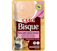 INABA Cat Ciao Bisque - alimento complementare per gatti al gusto tonno e salmone 40g