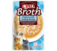INABA CIAO Brodo di pollo e capesante per gatti 40g