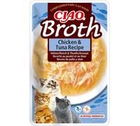 INABA CIAO Brodo di pollo e tonno per gatti 40g