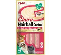 Inaba Cat Ciao Churu Hairball snack cremosa - pollo 4 x 14 g