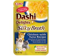 Inaba® Ciao® Inaba Ciao Dashi Delights Silky Broth Brodo di Pollo con Tonno Umido per Gatti 40 g