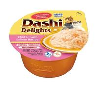 Inaba Cat Dashi Delights cibo umido per gatti - pollo, salmone 70 g