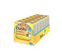INABA Dashi Delights, Brodo per Gatti con Tonno e Formaggio, 420g | Delicati Fiocchi in Brodo, Ispirato alla Tradizione Giapponese, Snack Delizioso, Pasto Complementare, Alta Umidità