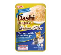 INABA Cat Dashi Delights Delicate Flakes Pollo e tonno 40g