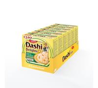 INABA Dashi Delights, Delicati Fiocchi in Brodo di Pollo e Fiocchi di Bonito - 6 Coppette x 70 gr - Cibo Umido per Gatti con Dashi - Snack per Gatti Ricco di Proteine - Pasto Complementare