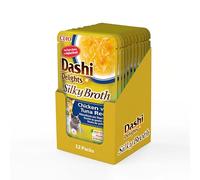 INABA Dashi Delights Silky Broth, Cibo Umido per Gatti con Pollo e Tonno, Brodo di Pesce, Ricco di Proteine, Ingredienti Naturali, Pasto Complementare, 12 Confezioni da 40 g