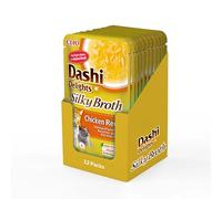 INABA Dashi Delights Silky Broth, Delicati Fiocchi in Brodo di Pollo - Cibo Umido per Gatti, Snack per Gatti Con Proteine, Ingredienti Naturali - Pasto Complementare - 12 x 40gr