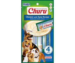 INABA Dog Churu Pure - pollo e tonno 4 x 14 g
