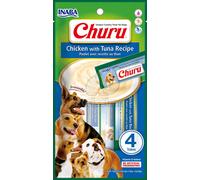 INABA Dog Churu Pure - pollo e tonno 4 x (8 x 20 g)
