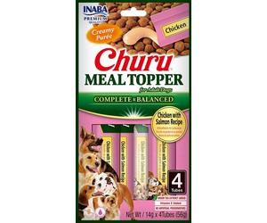 INABA Dog Meal Topper Chicken Salmon 4x14 g