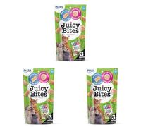 INABA Juicy Bites Bocconcini per Gatti Gusto Calamari e Brodo - 1 Busta (3 Packs x 11,3gr) - Snack Semi Umido per Gatti in Forme Diverse - Cibo per Gatti Senza Conservanti o Coloranti Artificiali