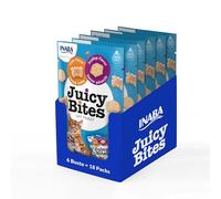 INABA Juicy Bites Bocconcini per Gatti Gusto Granchio e Capesante - 6 Buste (18 Packs x 11,3gr) - Snack Semi Umido per Gatti in Forme Diverse - Cibo per Gatti Senza Conservanti o Coloranti Artificiali