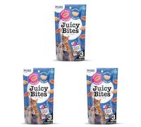 INABA Juicy Bites Bocconcini per Gatti Gusto Pollo e Tonno - 1 Busta (3 Packs x 11,3gr) - Snack Semi Umido per Gatti in Forme Diverse - Cibo per Gatti Senza Conservanti o Coloranti Artificiali
