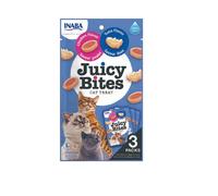 INABA Juicy Bites croccantini umidi al tonno e pollo per gatti 33,9 g (3x11,3 g)