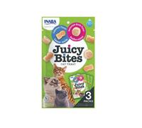 INABA Juicy Bites crocchette umidificate con brodo e calamari per gatti 33,9 g (3x11,3 g)