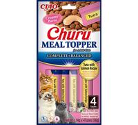 INABA Meal Topper Tuna Salmon 4x14 g integratore cremoso con tonno e salmone per gatti