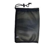 INACMWIH Borsa nera per palline da golf, in rete di nylon, con chiusura a cordoncino, capacità 48 palline