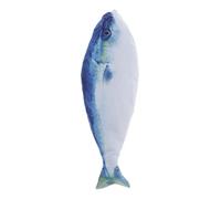 INACMWIH Carino Simulazione Pesce Penne Trucco Sacchetto Caso Della Chiusura Lampo Sacchetti Pesce Blu 26x7.5 cm