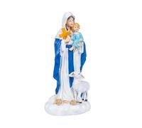 INACMWIH Statua religiosa di Santa Maria da tavolo da giardino all'aperto