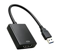 Inajoke Adattatore da USB 3.0 a HDMI, 1080p USB 3.0/2.0 a HDMI maschio Convertitore adattatore USB-A a HDMI per PC portatile Windows 11/10/8/7, schermo TV proiettore, modalità specchio ed estensione
