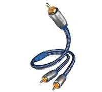 Inakustik Premium Y Subwoofer Cable 2 Cinch 3.0 M Blu