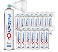 Inalatore di ossigeno portatile Promedix PR-994 da 12 litri in bomboletta al 99,4% con Boccaglio (16)