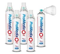 Inalatore di ossigeno portatile Promedix PR-994 da 12 litri in bomboletta al 99,4% con Boccaglio (5)