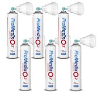 Inalatore di ossigeno portatile Promedix PR-994 da 12 litri in bomboletta al 99,4% con Boccaglio (6)